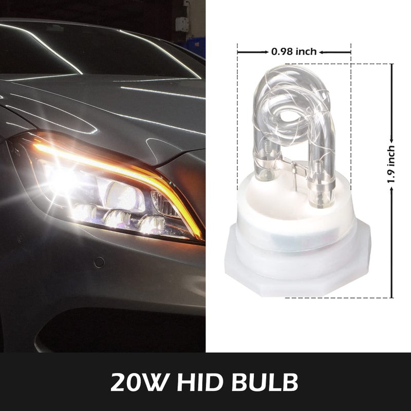 SMALLFATW Hideaway Strobe Lights Kit 4 HID Bulbs 13 Flashing Mode Memory Recall Function, 16 Feet Power Cord with Controller, Emergency Strobe Lights for Trucks Vehicles, White - Image 3